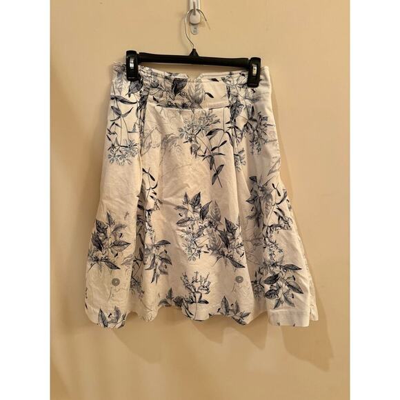 Alex Marie Women’s 8 Floral Skirt A-Line Flare Lined Pleated Pockets Romantic - Picture 3 of 12